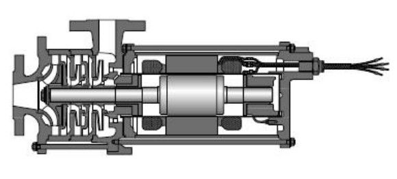 ปั๊มน้ำหลายใบพัดแนวนอนเครื่องทำความเย็นไฟฟ้าป้องกันปั๊ม Blm Type 2900r Min'