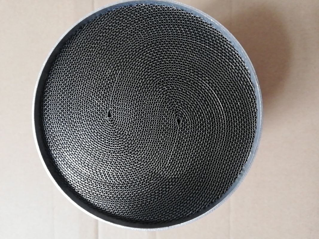 600 Cell Metallic Catalyst Substrates Racing Cars Motorcycle Exhaust Two Core