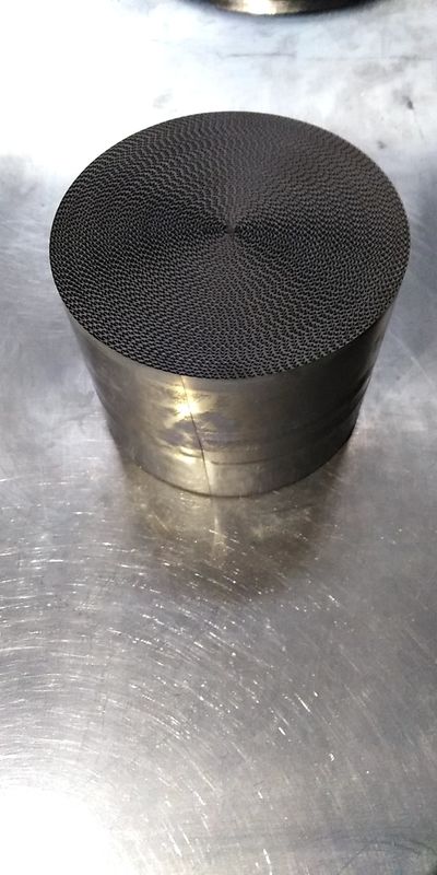 600 Cell Metallic Catalyst Substrates Racing Cars Motorcycle Exhaust Two Core
